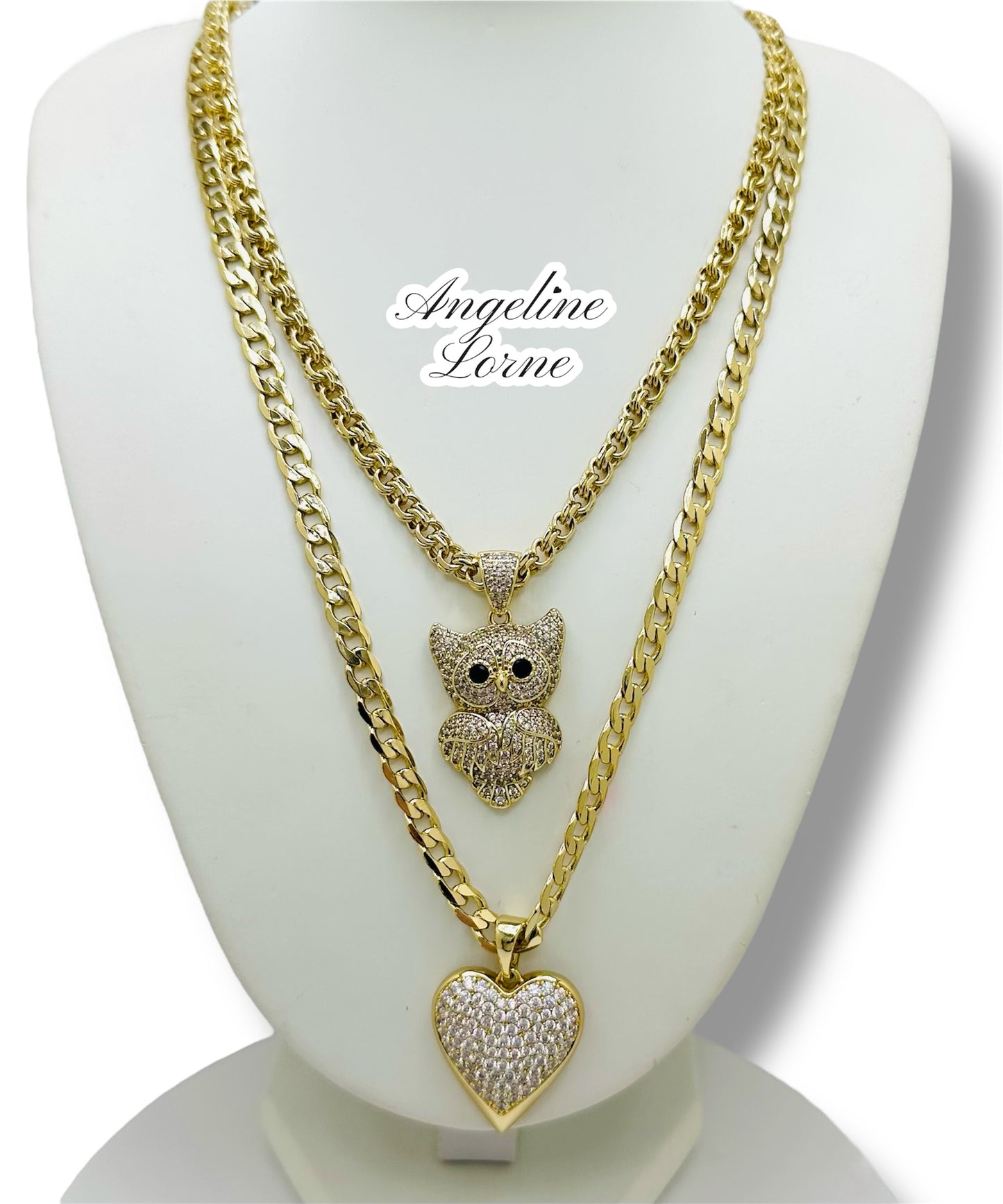Cadenas carita! y corazones
