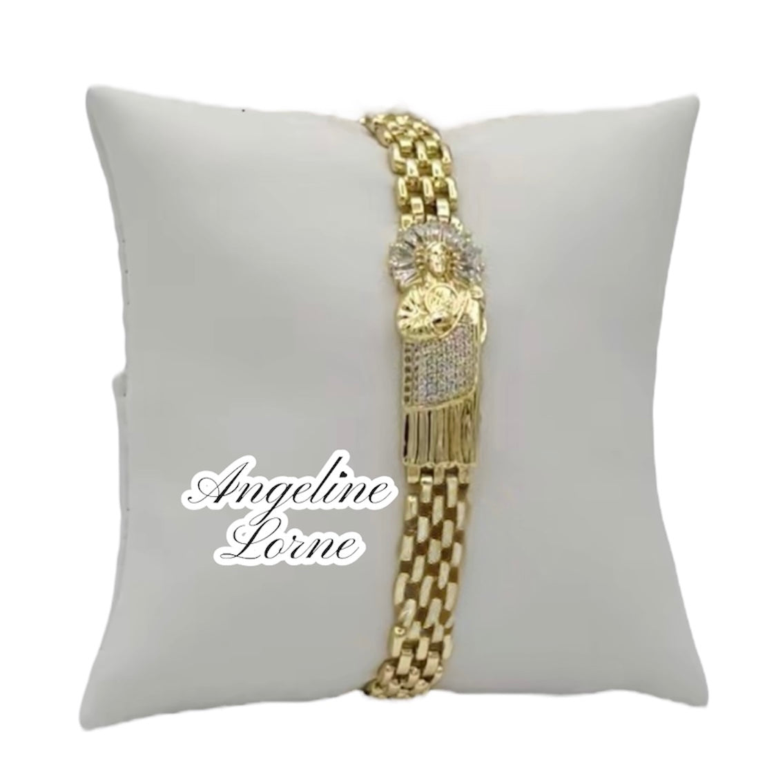 Pulsera san jusditas Tadeo Laminado 14k Oro alta calidad