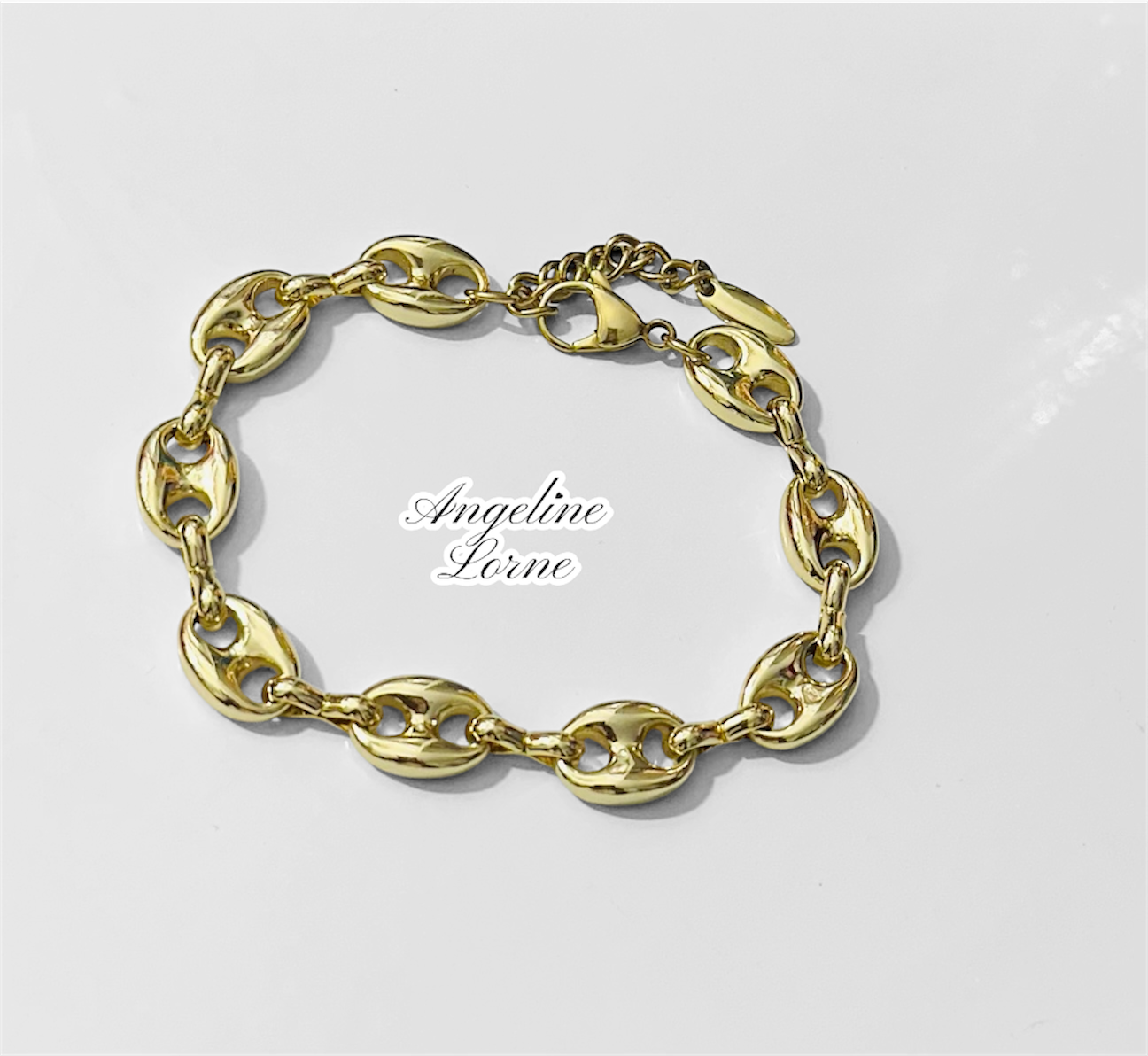 Pulsera granito ajustable en 7inch y 8 inch Laminado 14k capas en Oro real Uso Diario