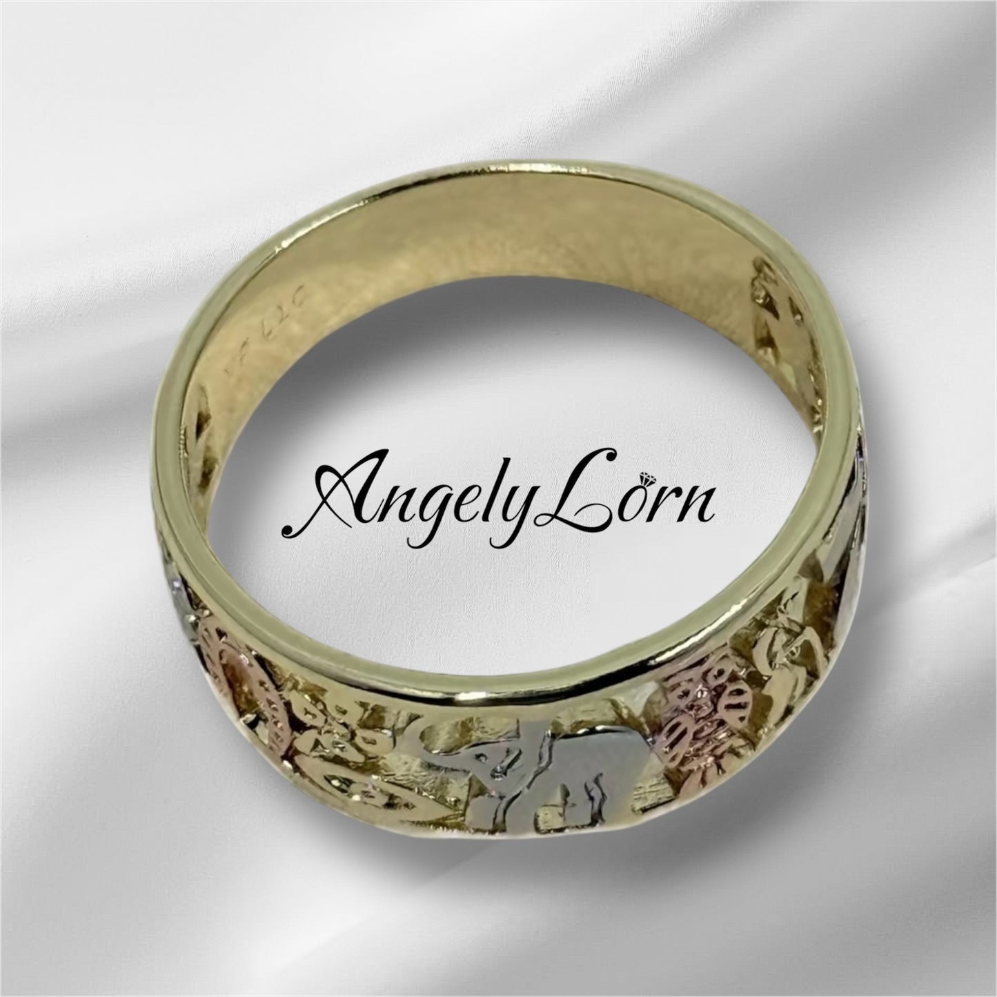 14k Laminated High Quality For Everyday Use, Ring 7 Powers For women Elegant Design ,Hypoallergenic
