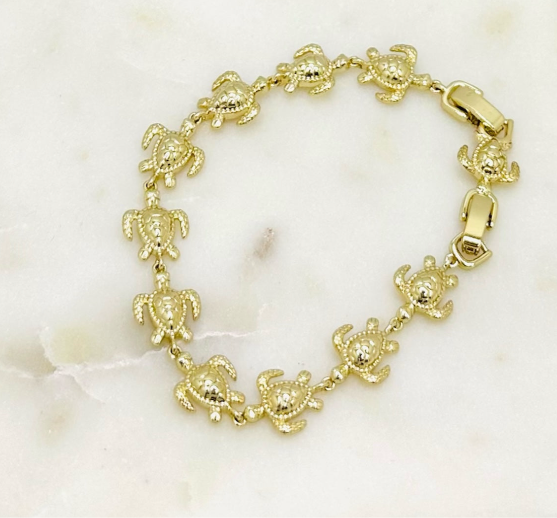 Pulsera turtle adjustable 7inch and 8 inch