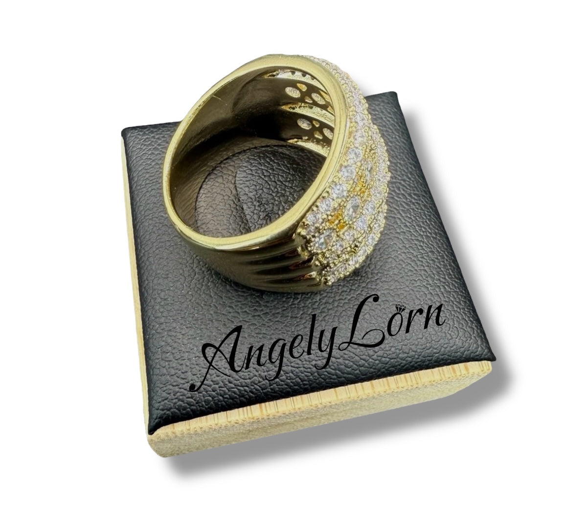 14k Laminated High Quality For Everyday Use, Ring Zirconia For Women Elegant Design