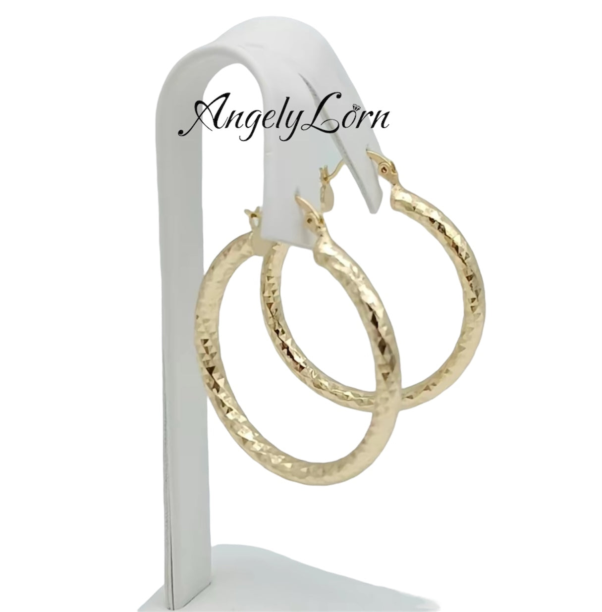 Earrings Hoop 50mm ,For women Elegant