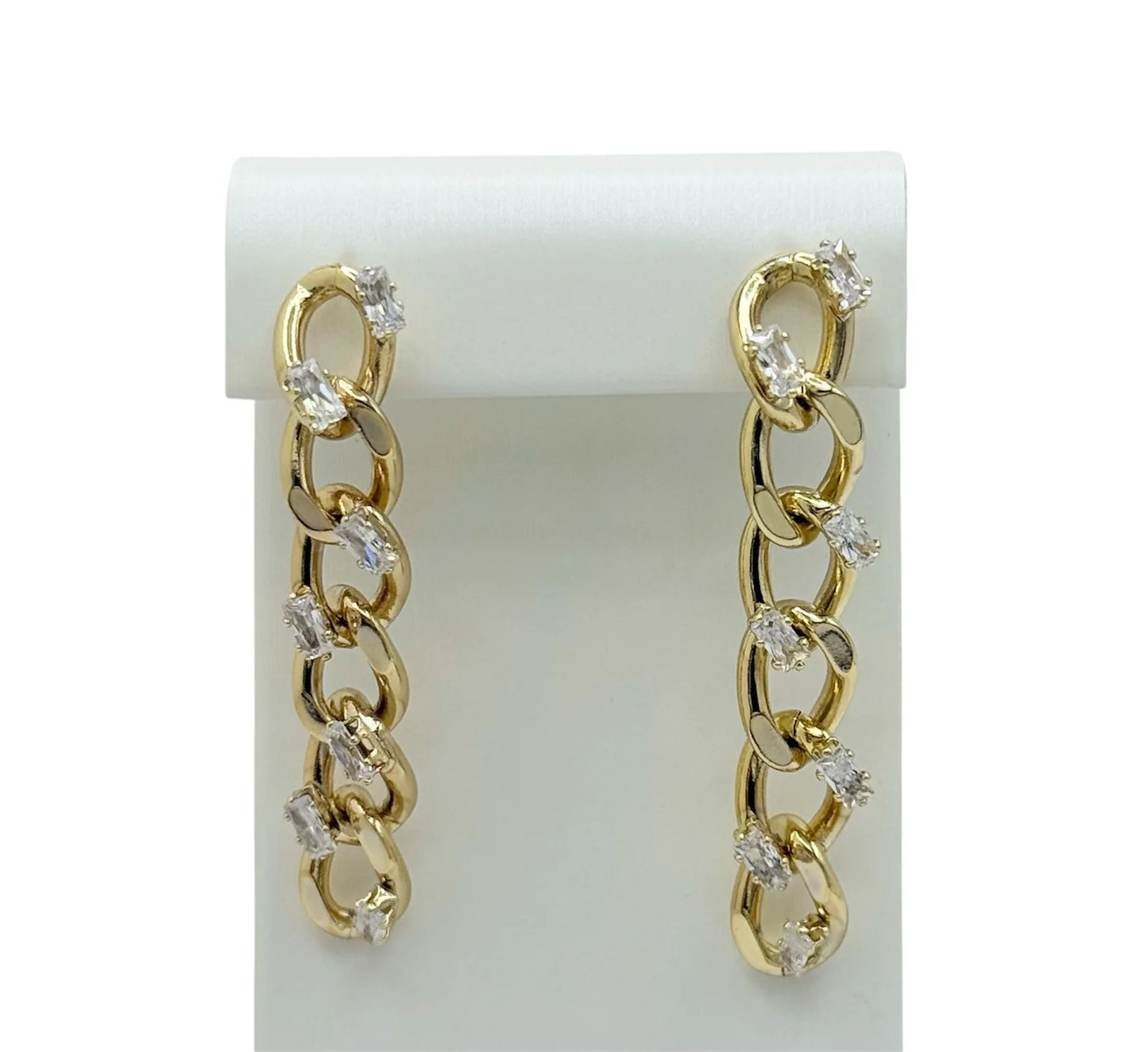 Aretes largos cristal
