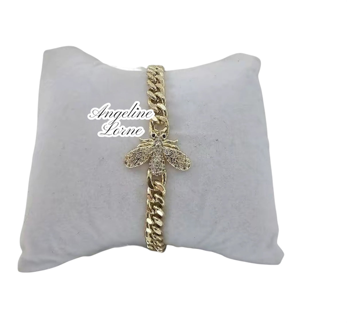 Bracelet Mariposa 6mm Laminado Oro 14k Alta calidad