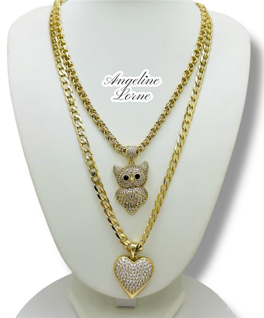 Cadenas carita! y corazones