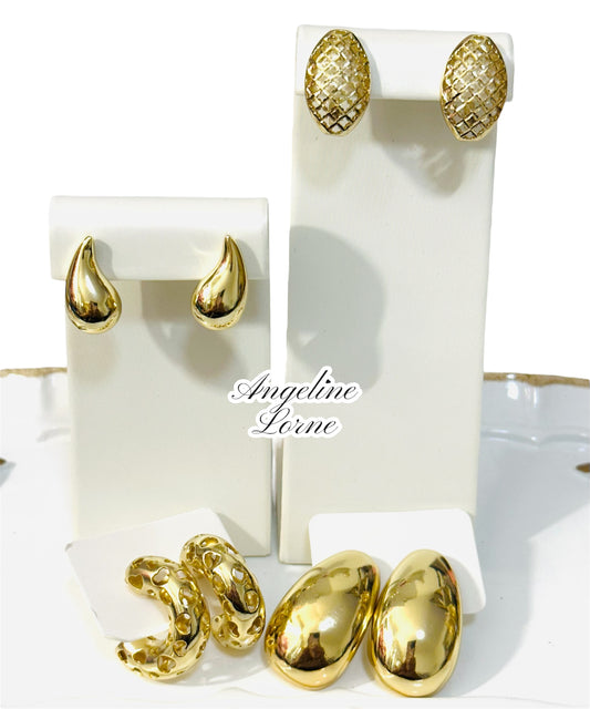 Aretes estilo espejo