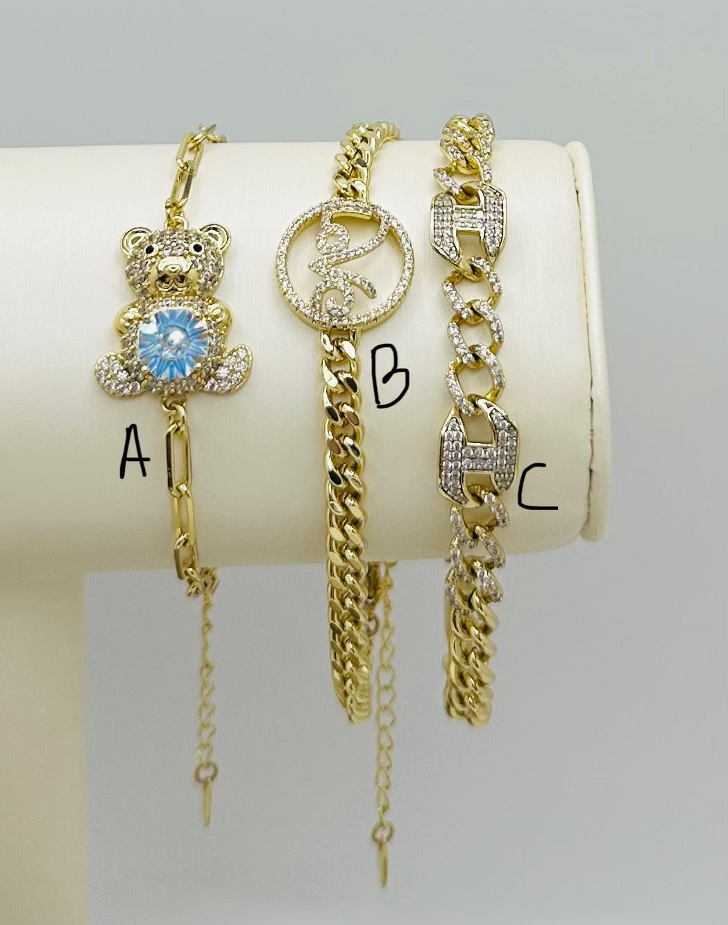 Pulseras Diseños zirconia ajustables