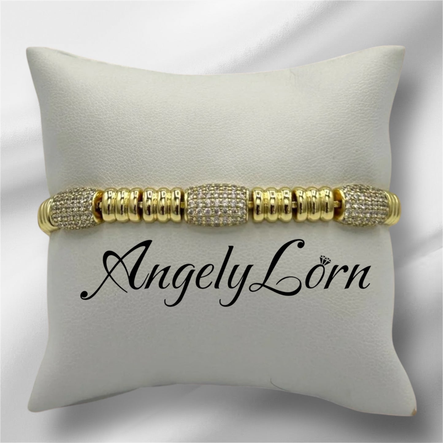Pulsera serpiente zirconia laminado 14k Oro real uso diario