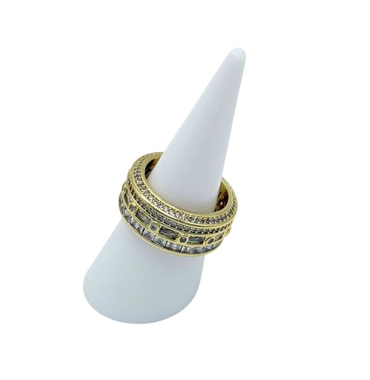 Anillo banda Cristal