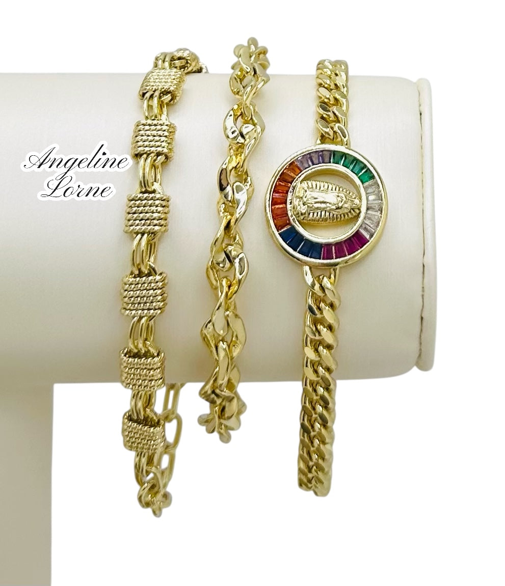 Pulseras sin zirconia ajustables