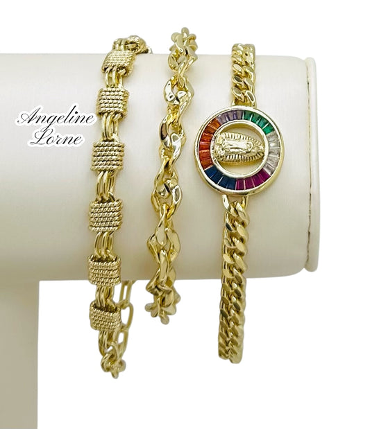 Pulseras sin zirconia ajustables