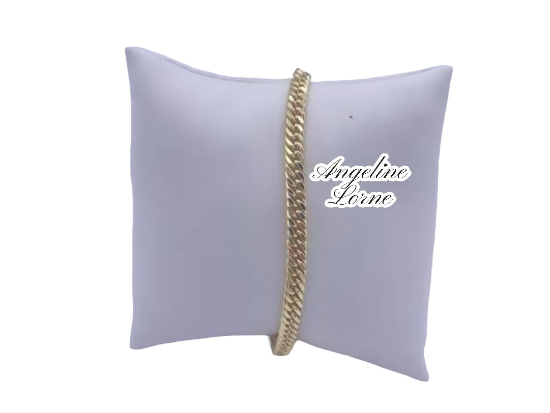Pulsera cubana 5mm size 8 inch