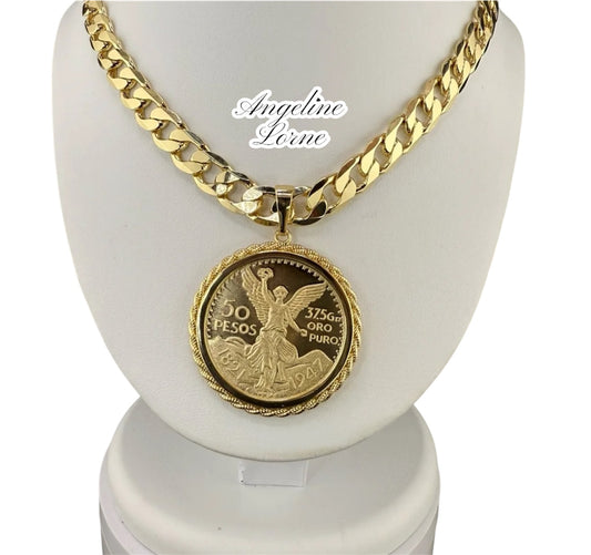 Centenario con Cadena cubana 10mm 24Inch