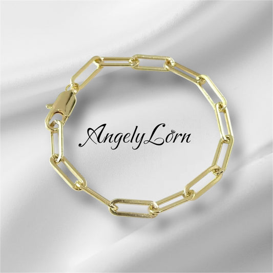 Bracelet Paper Clip For women Elegant Design ,Hypoallergenic