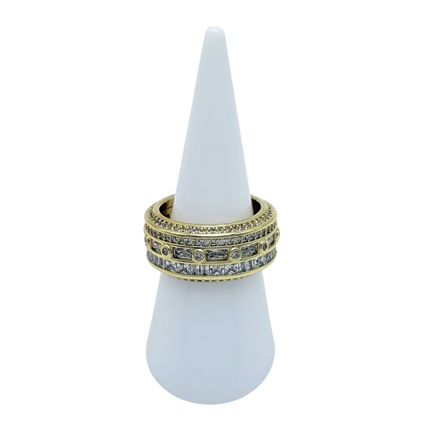 Anillo banda Cristal