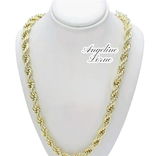 Cadena Torzal 24 inch 14k Laminated 14k High Quality For Everyday Use