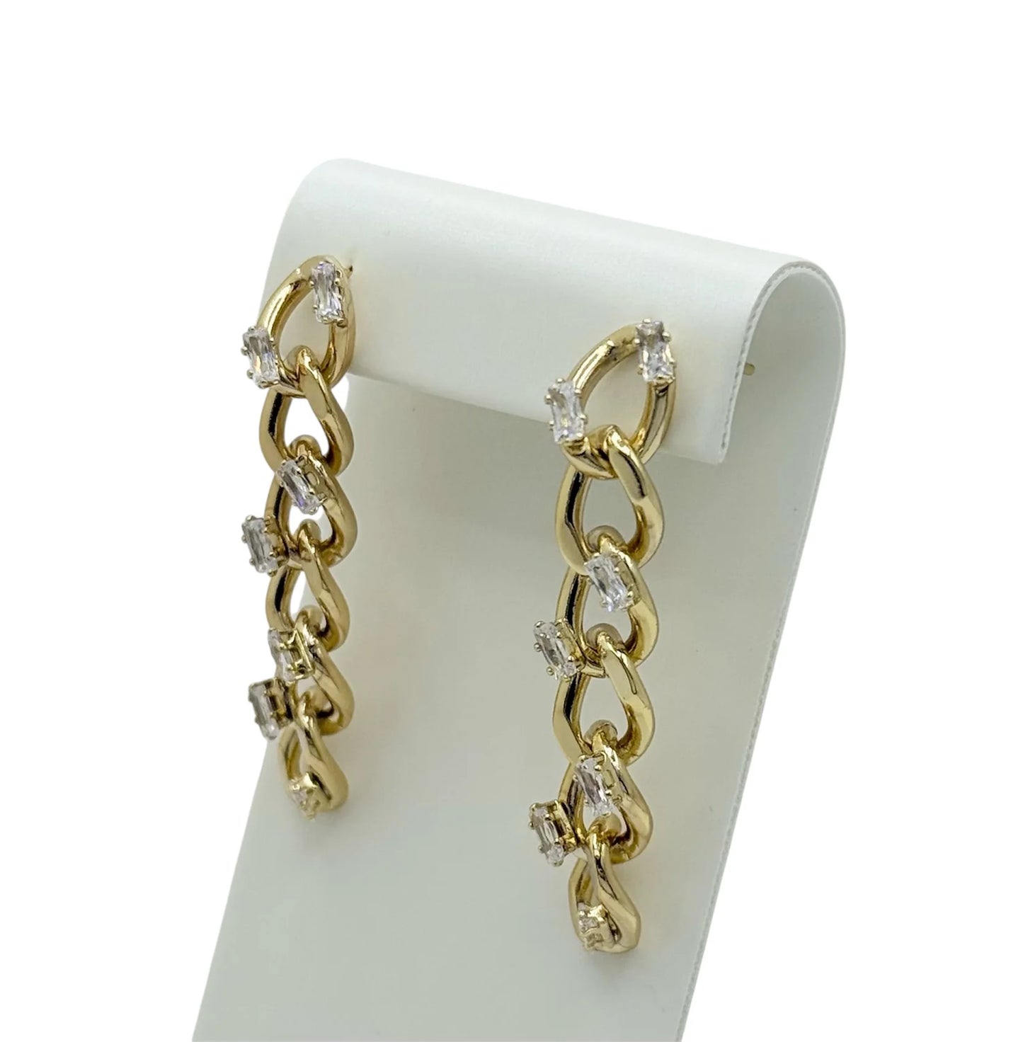 Aretes largos cristal