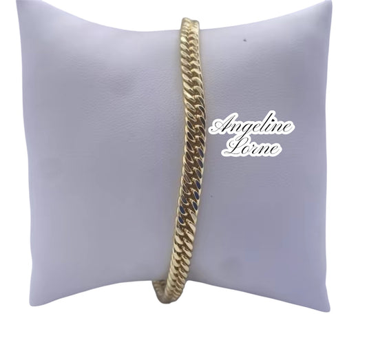 Pulsera cubana 5mm size 8 inch