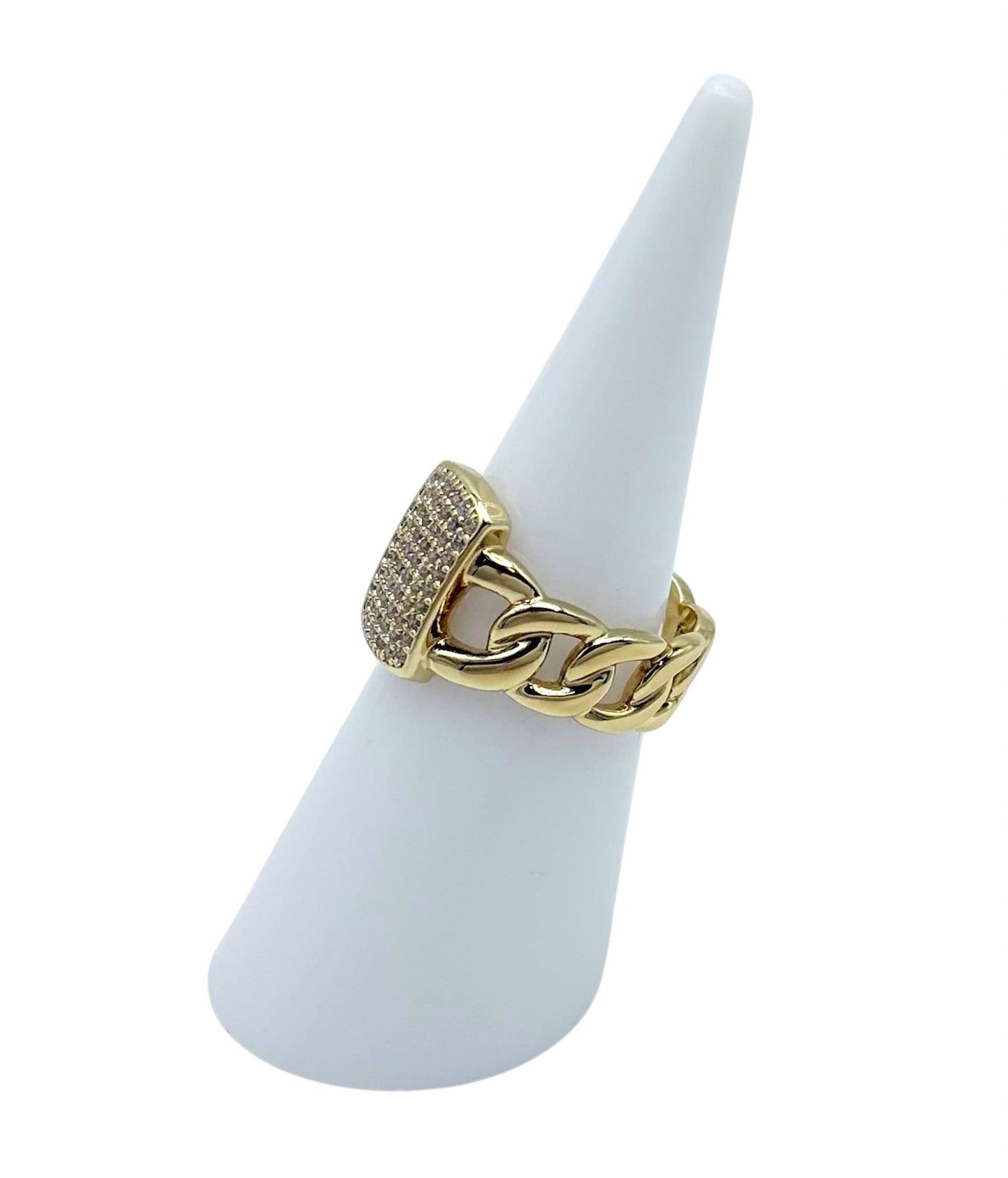 Anillo cuadrado cubano #R0108