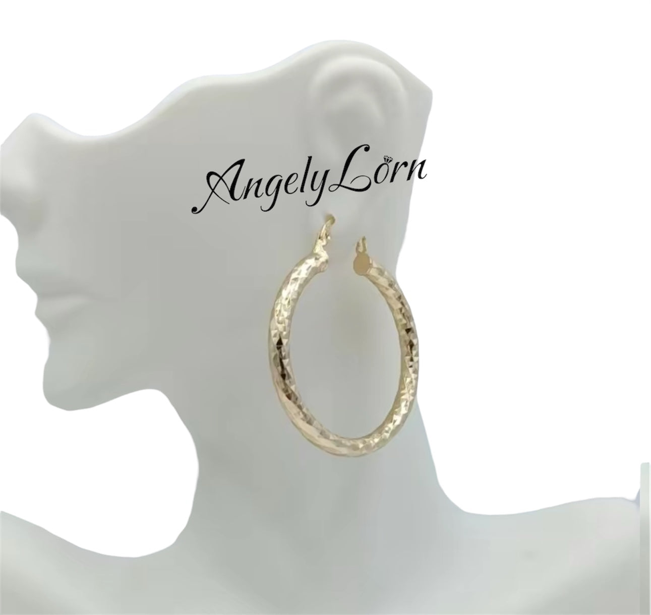 Earrings Hoop 50mm ,For women Elegant