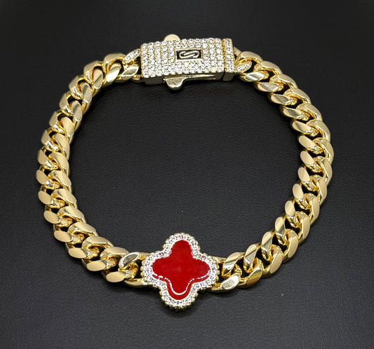 Brazalete Trebol Red Gold