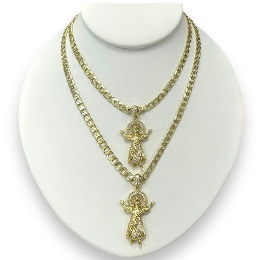 Cadena Niño divino 14k Laminated 14k High Quality For Everyday Use