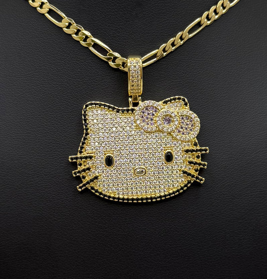 Gold Plated 14k-Pendant   Hello Kitty