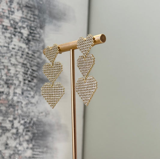 Earrings Hearts For women Elegant Design